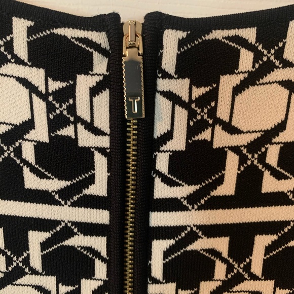 Ted Baker Black Jammiea Tesselation Jacquard Dress - Picture 9 of 11